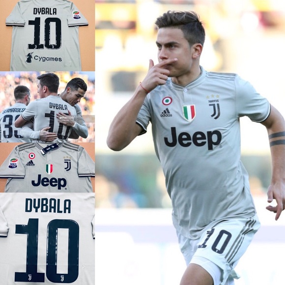 adidas Shirts | 2019 Away Juventus Fc Dybala 10 Soccer adidas Juventus 2019 Away Jersey Juventus Apparel | Soccer